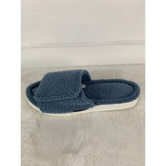 Muk Luks Women's Blue Adjustable Slide Sandals – Size 7 - Picture 6 of 10